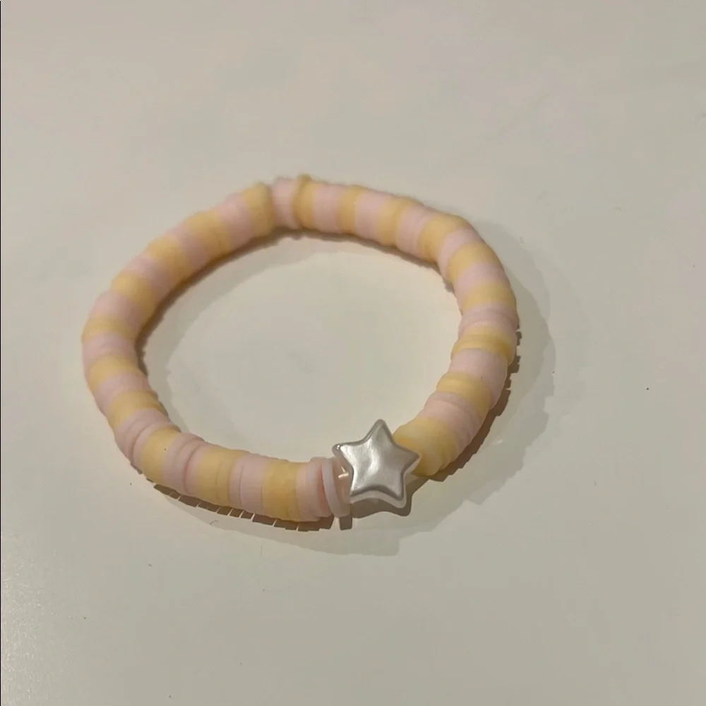 Colorful Beaded Bracelet with Star Charm - Picture 2 of 3
